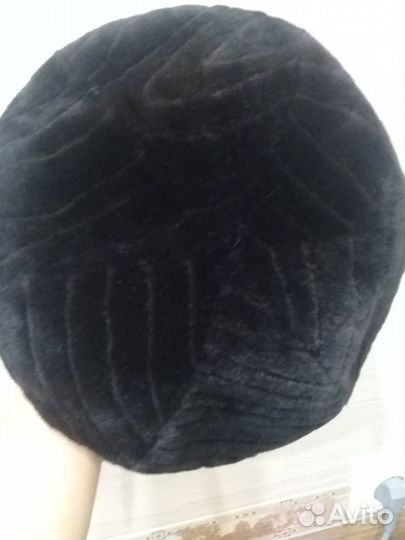 Берет женский из стриженной овчины