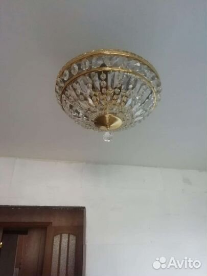 Люстра потолочная хрустальная