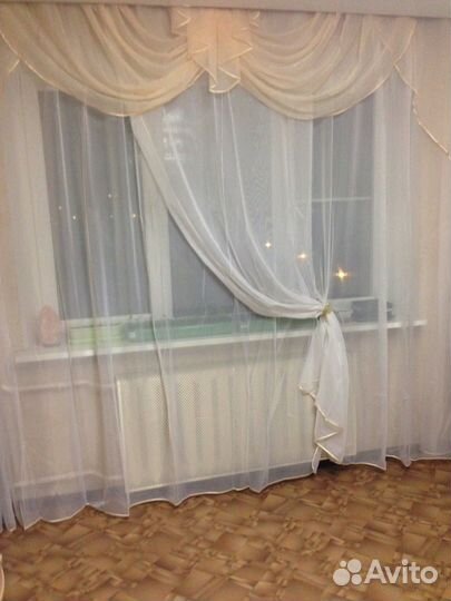Ткани: тюль, портьера, шторы готовые комплекты