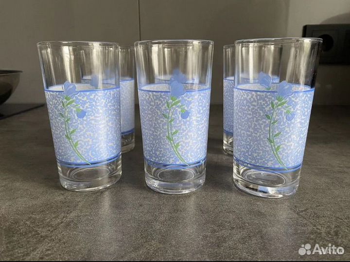 Набор стаканов для воды сока 6шт