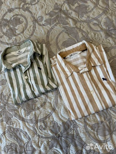 Рубашки hm 116 для мальчика