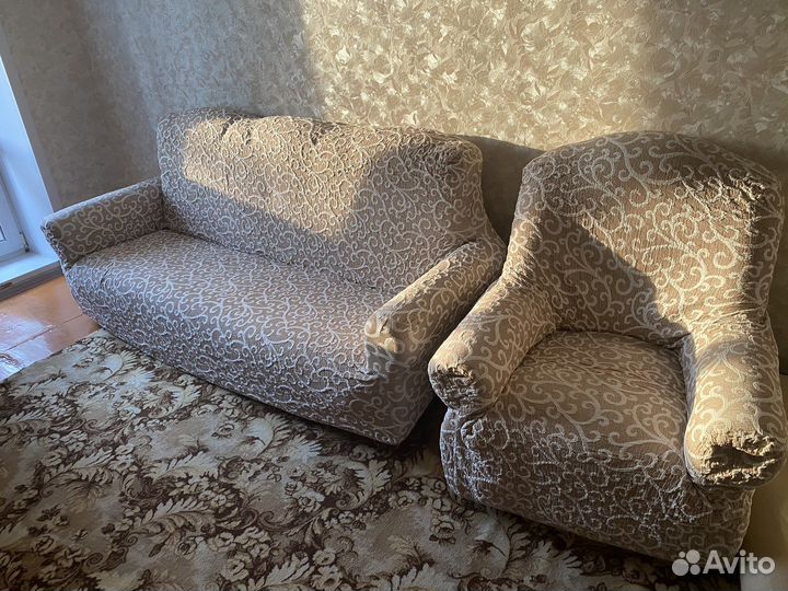 Диван и 2 кресла