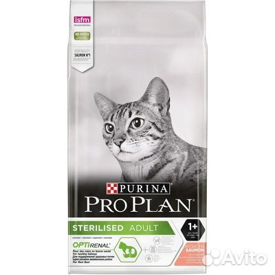 Purina Pro Plan д стерил кошек/котов с лососем 10к