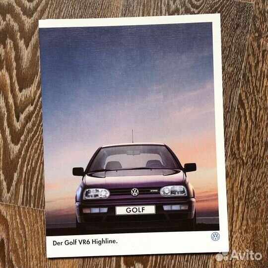 Дилерский буклет Volkswagen Golf VR6 mk3