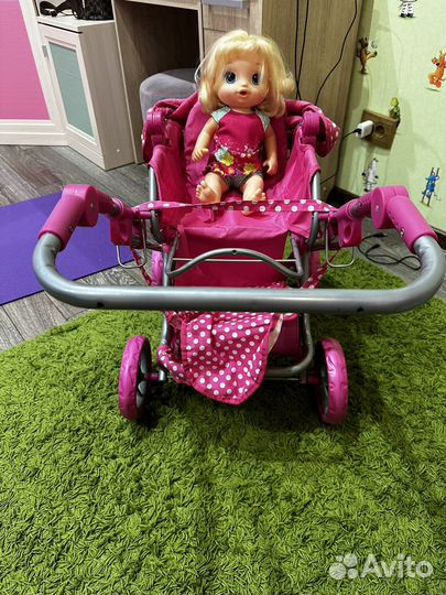 Детская коляска с гладильной доской