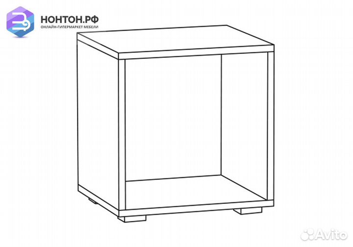 Тумба Альба дуб крафт золотой / белый премиум