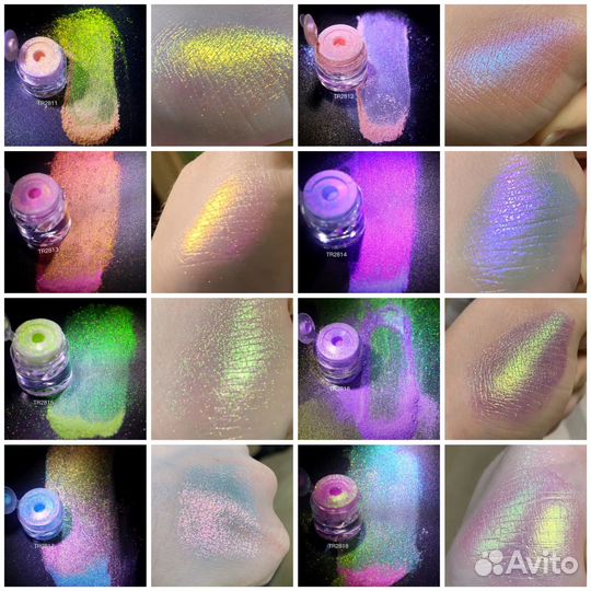 Пигменты и самопрессы в рефилах разных размеров