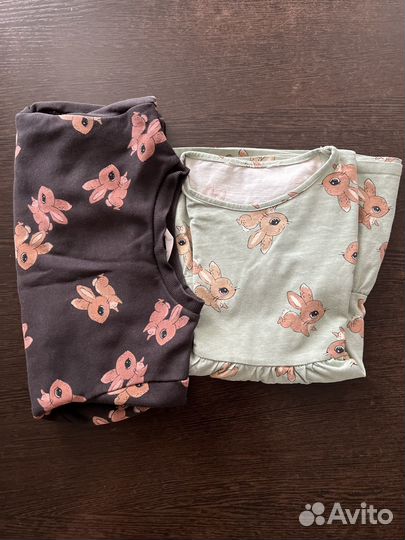 Комплект для девочки платье и свишот H&M