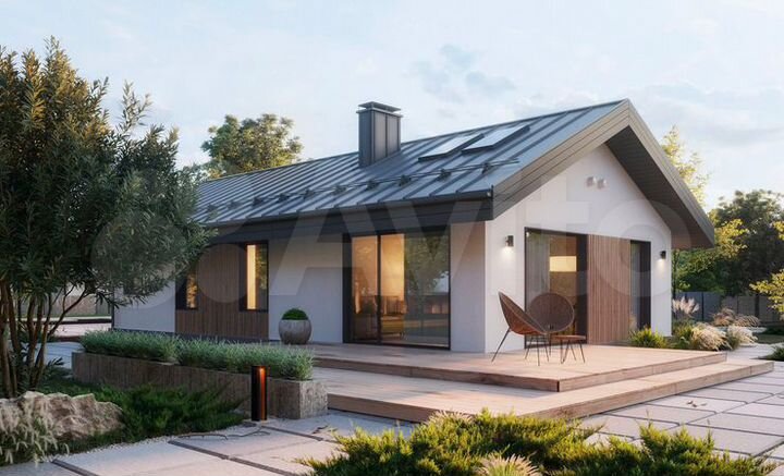 Коттедж 114 м² на участке 10 сот.