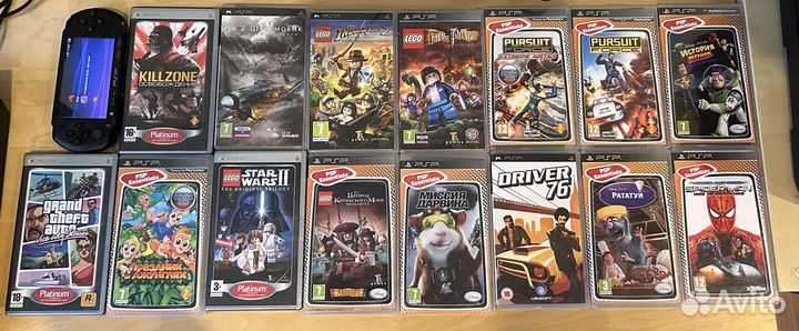 Sony PSP + 15 игр
