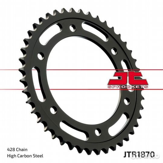 JTR1870.44 звезда задняя под цепь 428