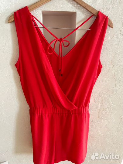 Комбинезон короткий Zara красный S