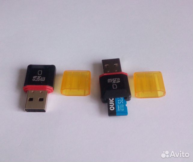 Картридер Micro Flash Card с прозрачным колпачком