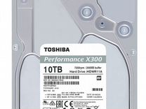 Жесткий диск 3.5" 10 Tb Toshiba X300 7200rpm новый