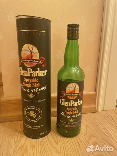 Бутылка из под виски Glen Parker