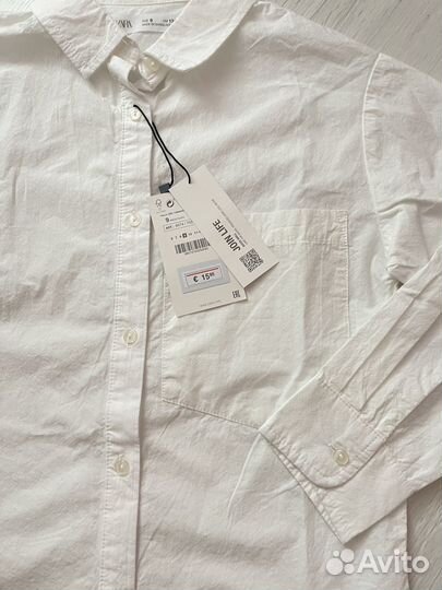 В наличии. Рубашка Zara, 134 (9 лет)