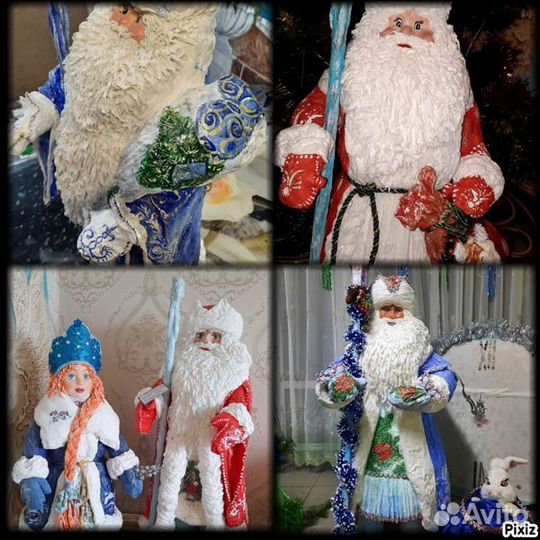 Куклы из ваты своими руками. Картины барельеф