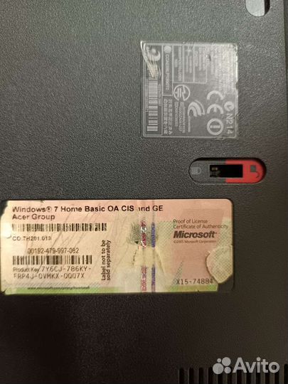 Ноутбук acer на запчасти