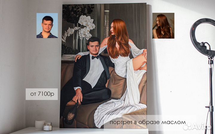 Портрет по фото маслом
