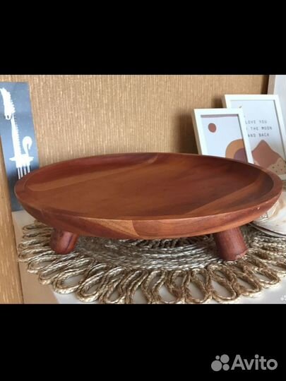 Деревянный поднос HM home