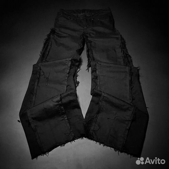 Джинсы distressed baggy