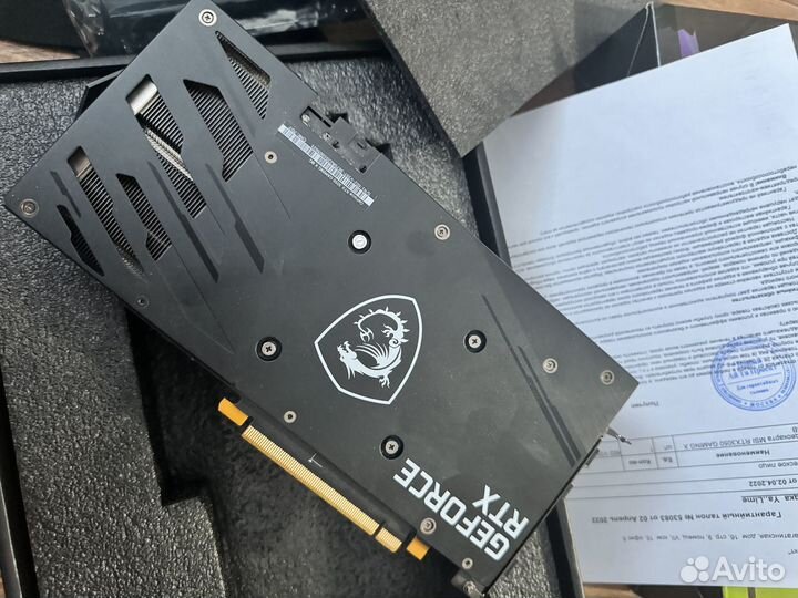 Видеокарта Msi RTX 3050 Gaming X 8gb Gddr6