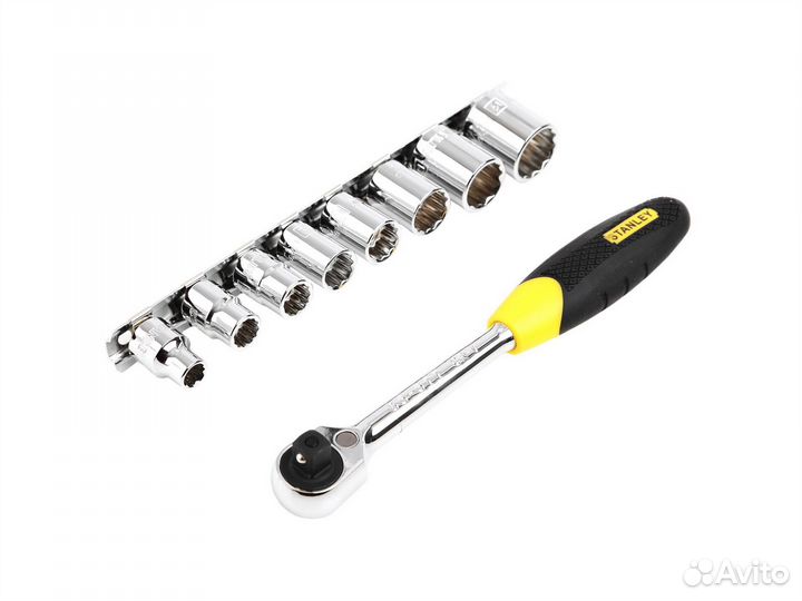 Набор Stanley - трещотка 3/8