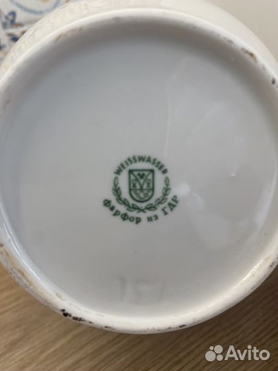 Кофейник фарфоровый гдр