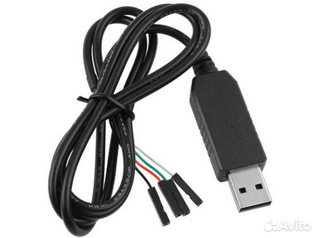 Кабель-адаптер конвертер USB на RS232 uart TTL PL2