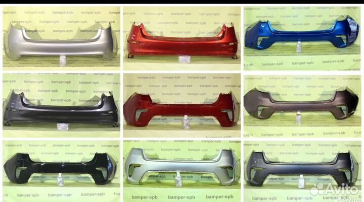 Бампер задний Kia Rio 4 рестайлинг 2020-2023