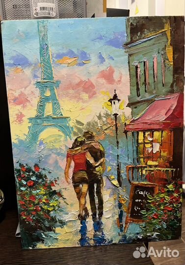 Картина маслом «Париж»