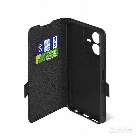 Чехол с флипом для Vivo Y22 DF (black)