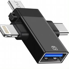 Переходник с USB 3.0 на Type-C, Lightning, micro