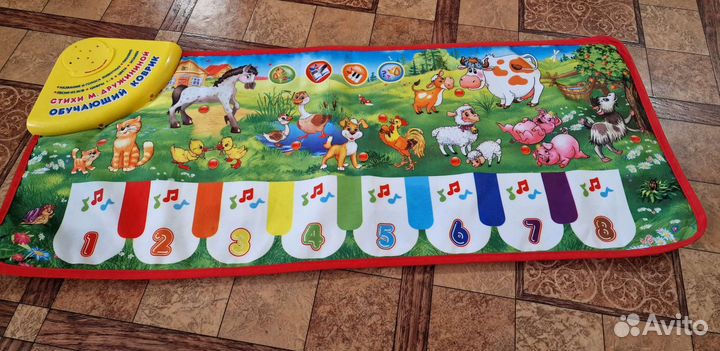 Азбука Ферма пианино мягкое,обучающий коврик