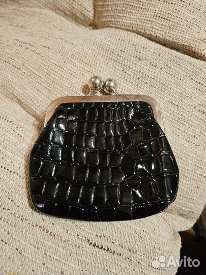 Ретро лаковый кошелёк клатч