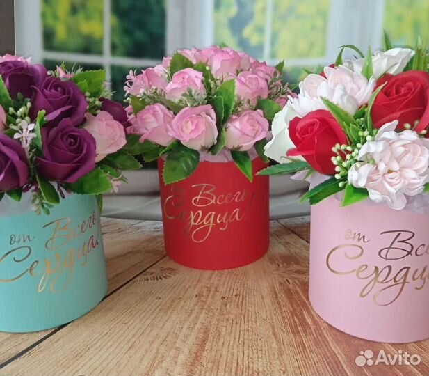 Букеты из мыльных цветов