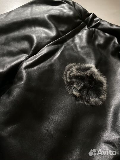 Зимние теплые брюки из экокожи Турция