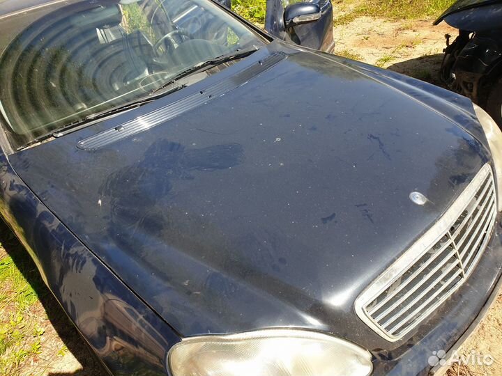 Капот мерседес w220 оригинал синий дорестайл дорес