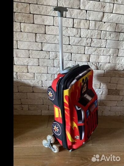 Чемодан детский Supershunk пожарная машина