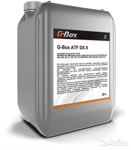 Масло трансмиссионное G-Box ATF DX II 20л