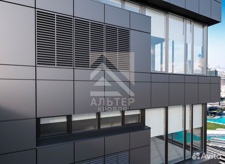 Металлокассеты для фасада / Вентфасады