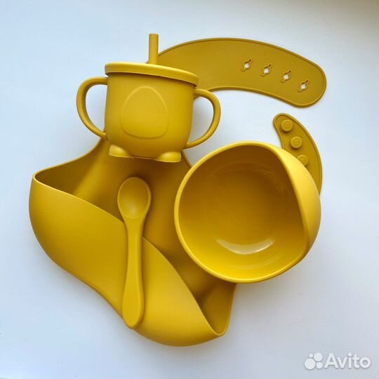 Набор детской силиконовой посуды