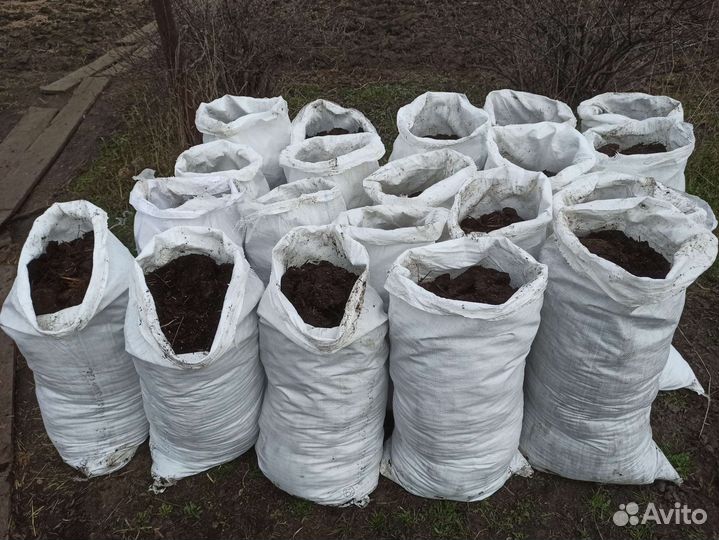 Навоз перегной в мешках