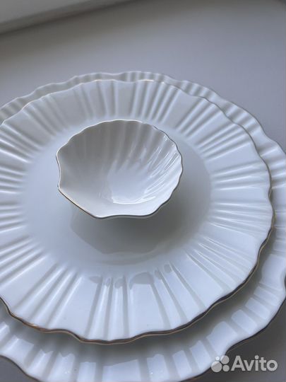Блюдце ракушка из фарфора как hm home