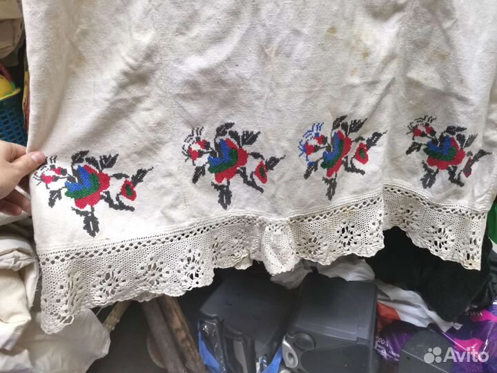 Платье Хлопок Вышивка Кружево Лот 18