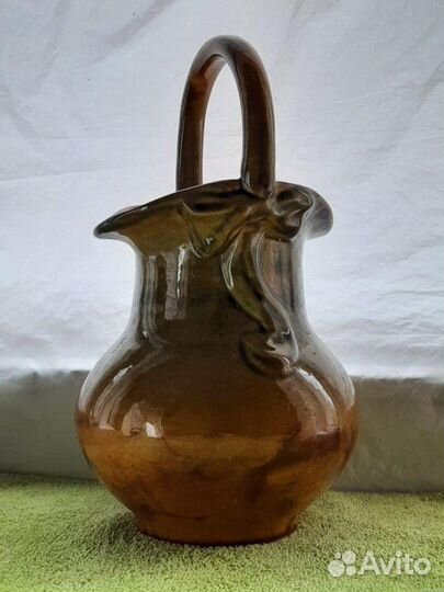 Сосуд керамический,перламутровый,старый. Редкость