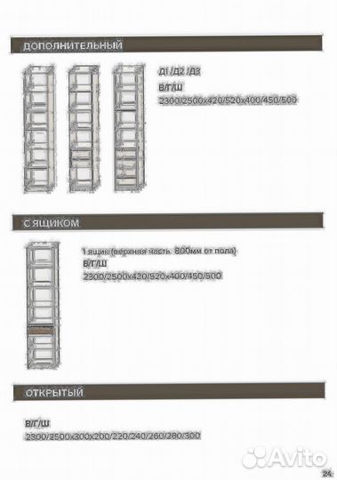 Модульный шкаф в прихожую