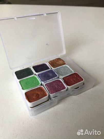 Набор акварельных перламутровых красок