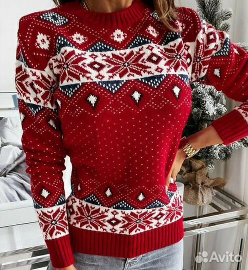 Скандинавский свитер, новогодний (новый)