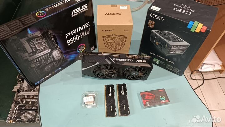 Игровой пк Rtx 2080+11400f+16озу+м2 nvme